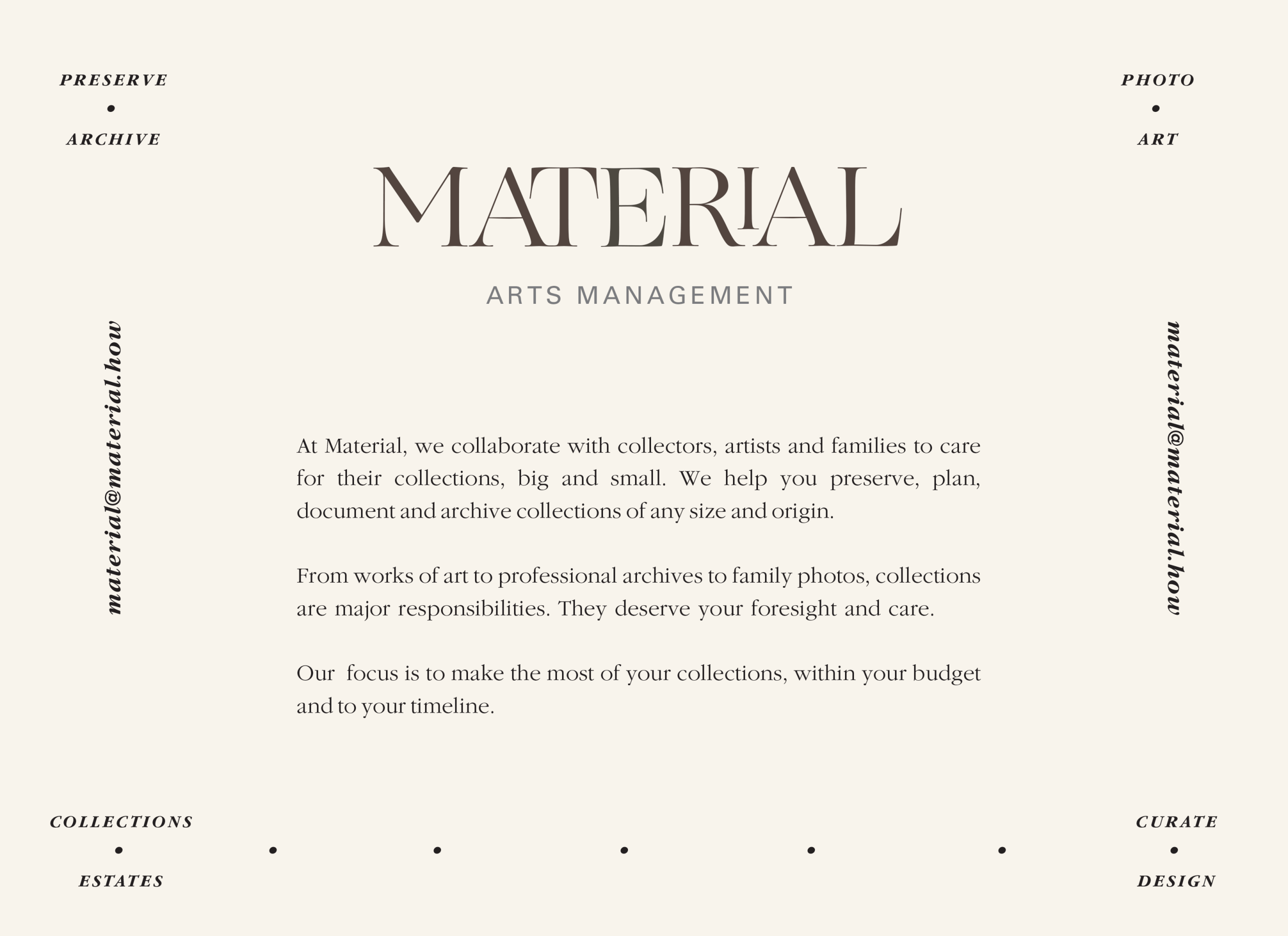 Material Arts Management